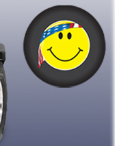 U.S. Smiley Face Tire Cover