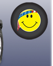 U.S. Smiley Face housse pour pneus